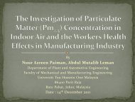 The Investigation of Particulate Matter (Pm2.5 ... - NIOSH