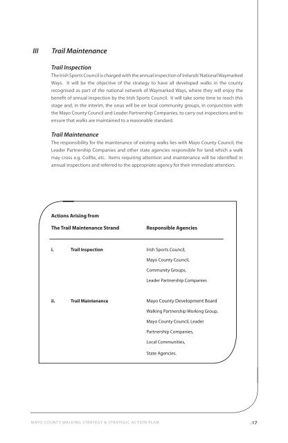 Walking Strategy Document (PDF; 3.7 MB) - Mayo Walks