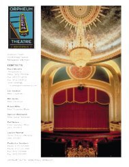 Orpheum Theatre Tech Pack - Hennepin Theatre Trust