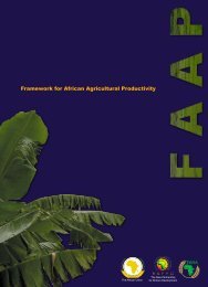 Framework for African Agricultural Productivity (FAAP) - FARA