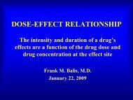 DOSE-EFFECT RELATIONSHIP - NIH Clinical Center