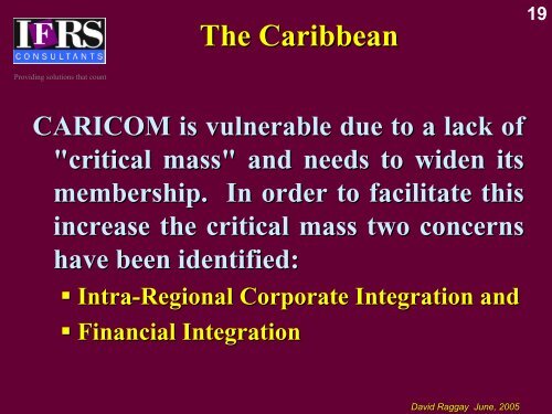 Harmonization of Accounting Standards withing the Caribbean & the ...