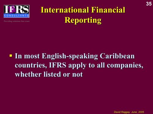 Harmonization of Accounting Standards withing the Caribbean & the ...