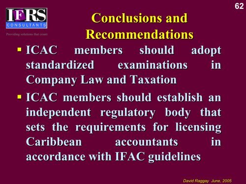 Harmonization of Accounting Standards withing the Caribbean & the ...