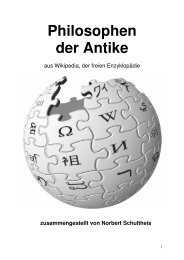 Philosophen der Antike - Norbert Schultheis