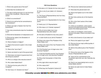 test citizenship 15 document sample legal questions for Naturalization sample Citizenship Chapter Test 3