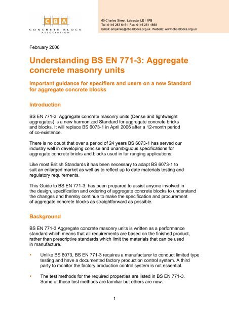 Understanding BS EN 771-3: Aggregate concrete masonry units