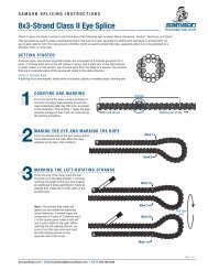 8x3-Strand Class II Eye Splice - Samson Rope