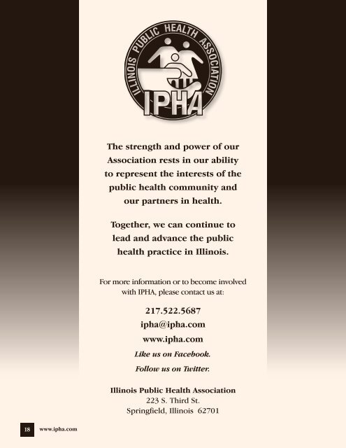 IPHA 2011-2012 Annual Report - Illinois Public Health Association