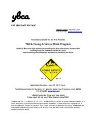 YBCA Young Artists at Work Program - Yerba Buena Center for the ...