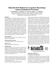 Wearable ECG Module for Long-term Recordings using ... - Create-Net