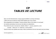 Livret de tables - La Petite Souris - Free