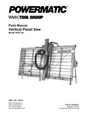 Parts Manual Vertical Panel Saw - MIS Group, Inc.