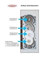 Aufbau Getriebemotor