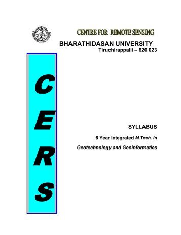 Syllabus - Bharathidasan University