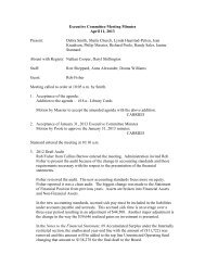 Executive Committee Meeting Minutes - Parkland Regional Library