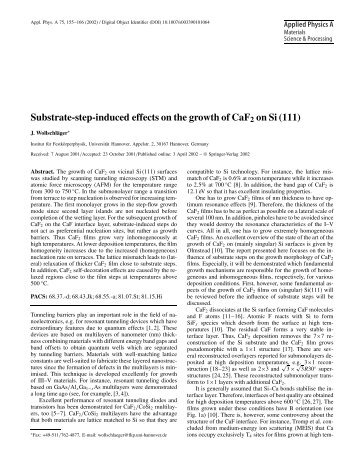 Substrate-step-induced effects on the growth of CaF2 on Si (111)
