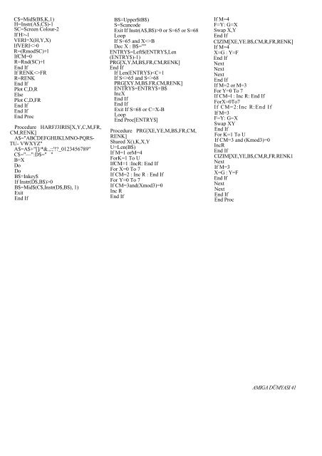 Amiga Dunyasi - Sayi 30 (Kasim 1992).pdf - Retro Dergi