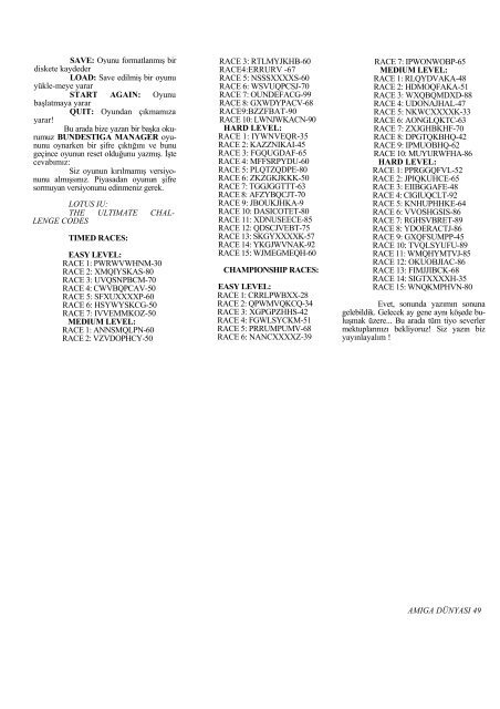 Amiga Dunyasi - Sayi 30 (Kasim 1992).pdf - Retro Dergi