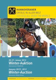 Winter-auktion Winter-Auction - Hannoveraner Verband