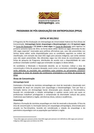 PROGRAMA DE PÓS-GRADUAÇÃO EM ANTROPOLOGIA ... - ascom