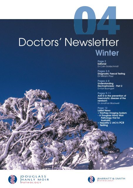 Doctors' Newsletter - Winter 2004 - Douglass Hanly Moir Pathology