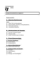 Abwasserreglement - Gemeinde Sissach