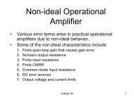 Non-ideal Operational Amplifier