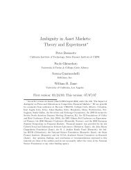 Ambiguity in Asset Markets: Theory and Experiment