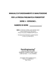 manuale di funzionamento e manutenzione per la pressa ...