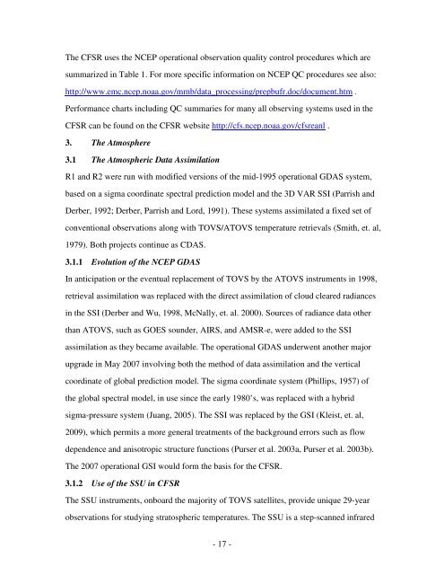 The NCEP Climate Forecast System Reanalysis - NOAA National ...