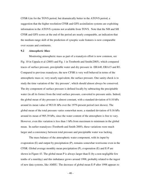 The NCEP Climate Forecast System Reanalysis - NOAA National ...