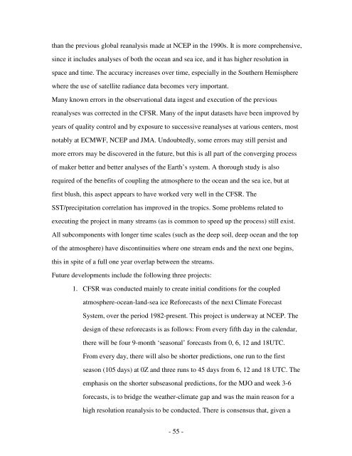 The NCEP Climate Forecast System Reanalysis - NOAA National ...