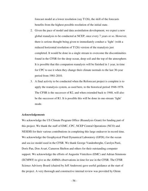 The NCEP Climate Forecast System Reanalysis - NOAA National ...