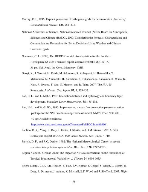 The NCEP Climate Forecast System Reanalysis - NOAA National ...