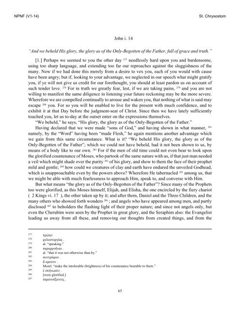 Homilies on the Gospel of St. John and the Epistle to the Hebrews