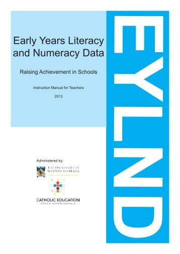 Early Years Literacy and Numeracy Data