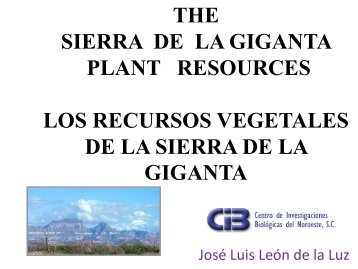 The vascular flora of the Sierra de La Giganta in Baja California Sur ...