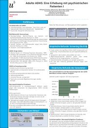 Prof. W. Tschacher, Adulte ADHS - UPD