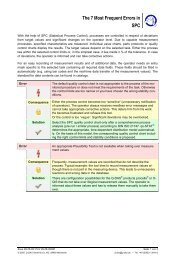 The 7 Most Frequent Errors in SPC - Q-DAS