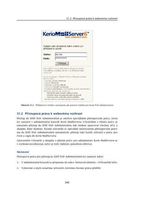 PËrÃ­rucka administrÃ¡tora - Kerio Software Archive