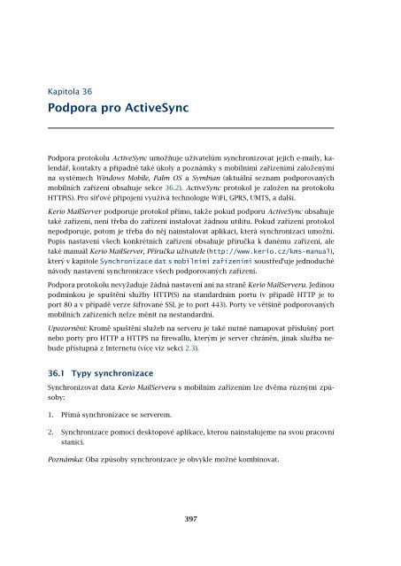 PËrÃ­rucka administrÃ¡tora - Kerio Software Archive