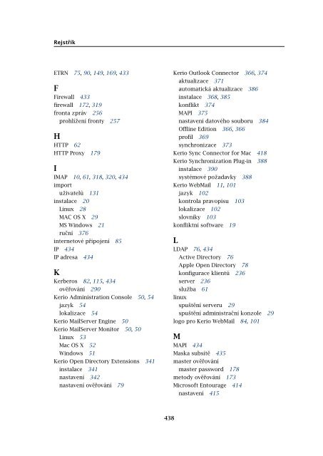 PËrÃ­rucka administrÃ¡tora - Kerio Software Archive