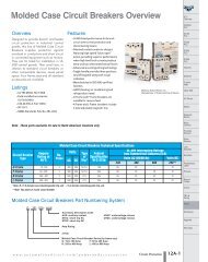 Molded Case Circuit Breakers