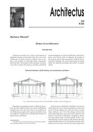 Barbara Misztal* Domes in architecture - Architectus