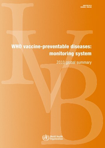 WHO vaccine-preventable diseases - Extranet Systems - World ...