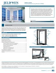 PRODUCT GUIDE Vinyl Casement & Awning Windows (JPG005 ...