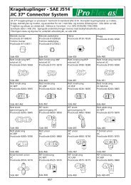 Kragekuplinger - SAE J514 JIC 37Âº Connector System - Pro Flex as