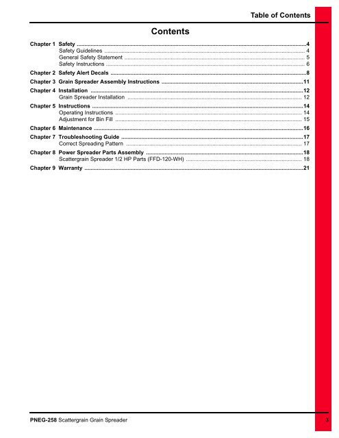 PNEG-258 -Scattergrain Grain Spreader - David Manufacturing Co.