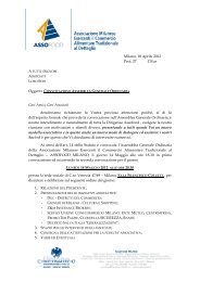 Convocazione Soci - ASSOFOOD MILANO